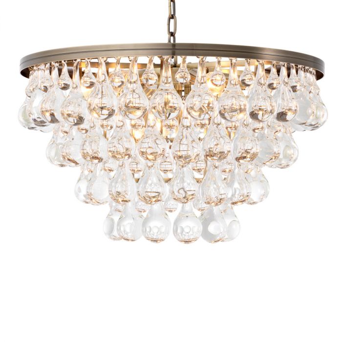 Chandelier Bolzano light brushed brass finish