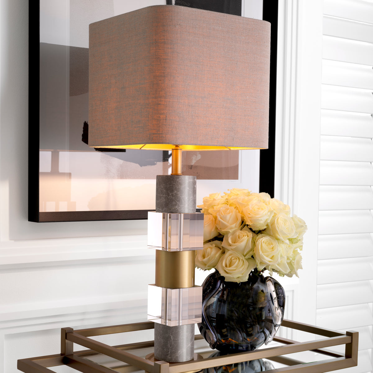 Gray Glass Vase S Sianluca