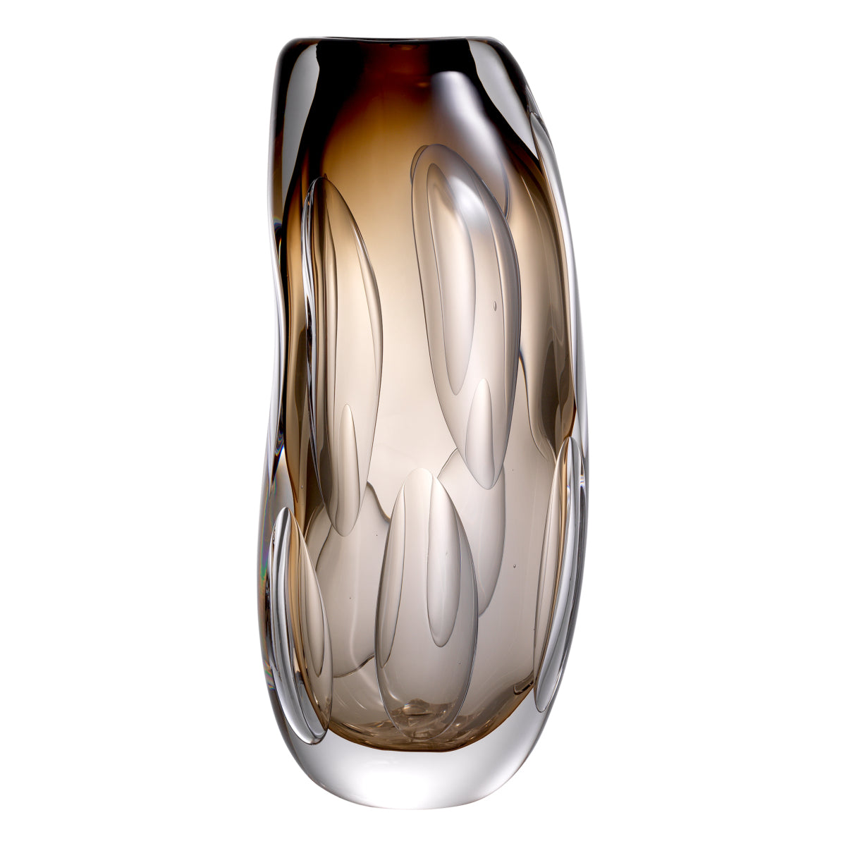 Brown Handblown Glass Vase L Sianni | Eichholtzmh.com