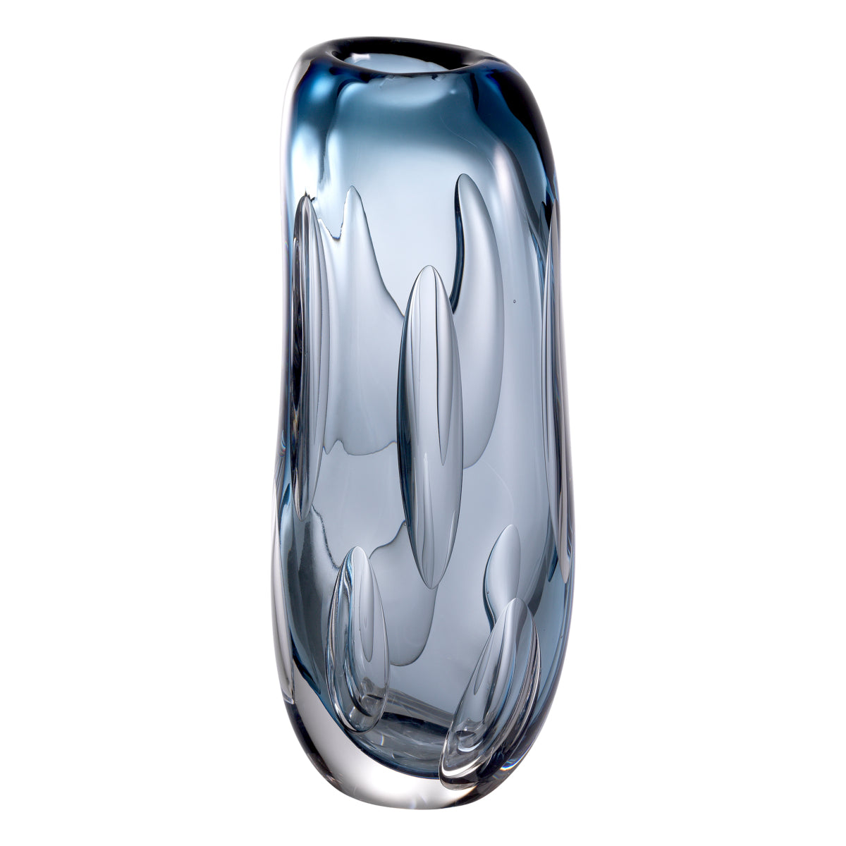 Blue Handblown Glass Vase M Sianni | Eichholtzmh.com
