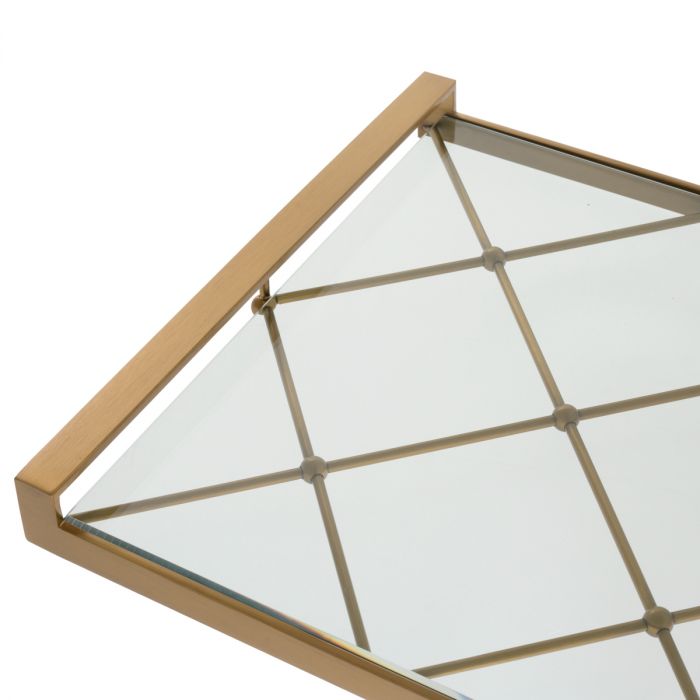 Tray Goa brushed brass finish