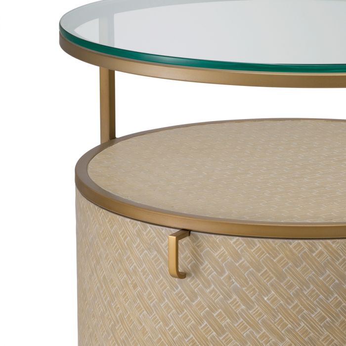 Nightstand Napa Valley woven washed oak venee