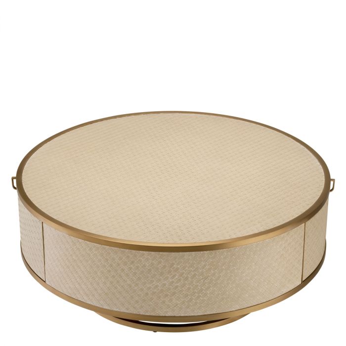 Coffee Table Napa Valley woven washed oak veneer