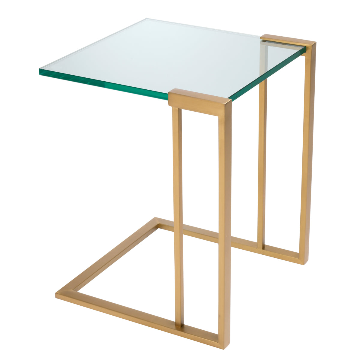 L-Shaped Glass Side Table Perry | Eichholtzmh.com