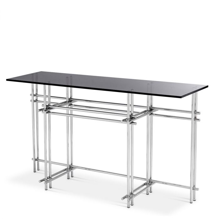 Console Table Quinn polished stainless steel