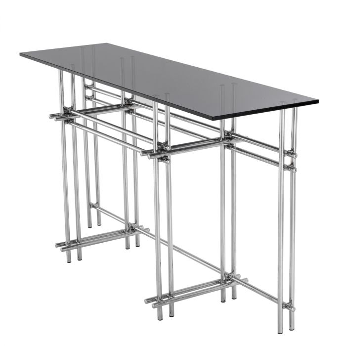 Console Table Quinn polished stainless steel