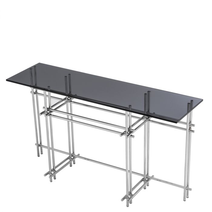 Console Table Quinn polished stainless steel