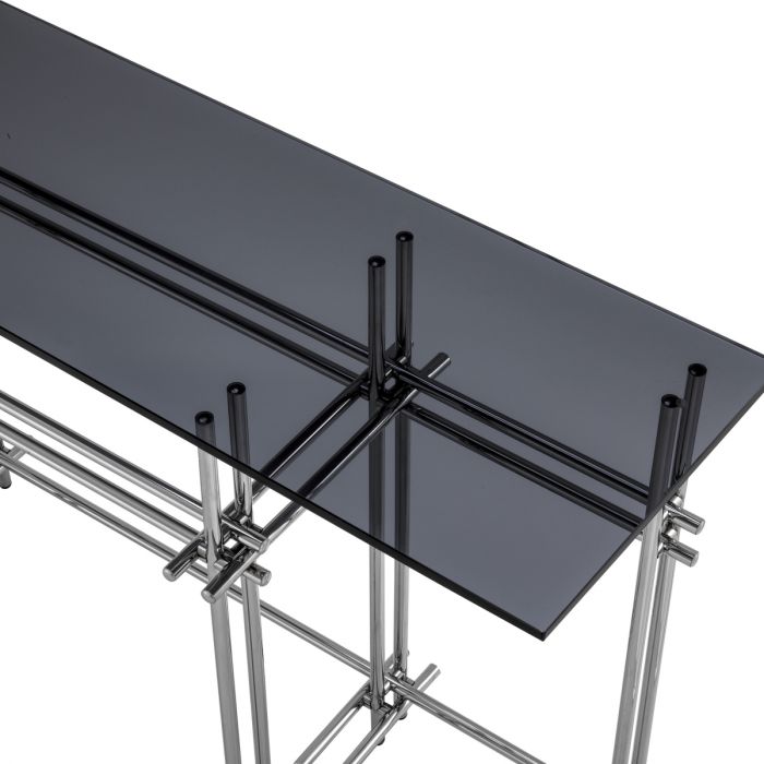 Console Table Quinn polished stainless steel