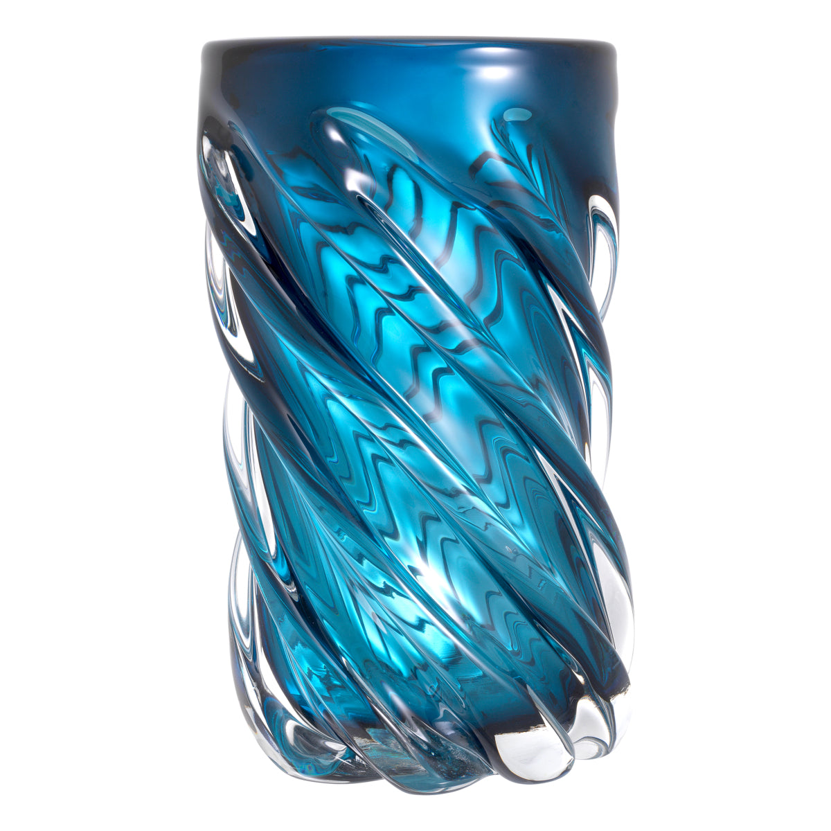 Blue Glass Vase L Angelito