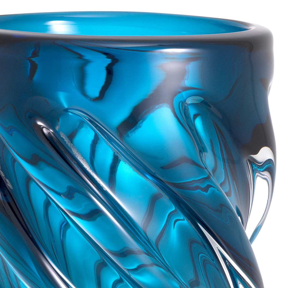 Blue Glass Vase L Angelito
