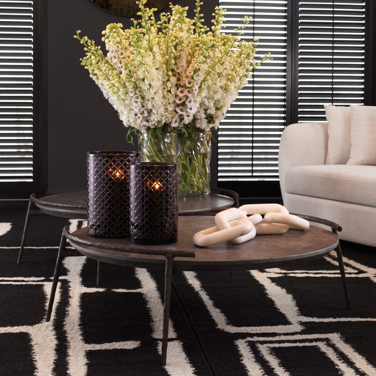 Clear Hand-Blown Glass Vase L Angelito