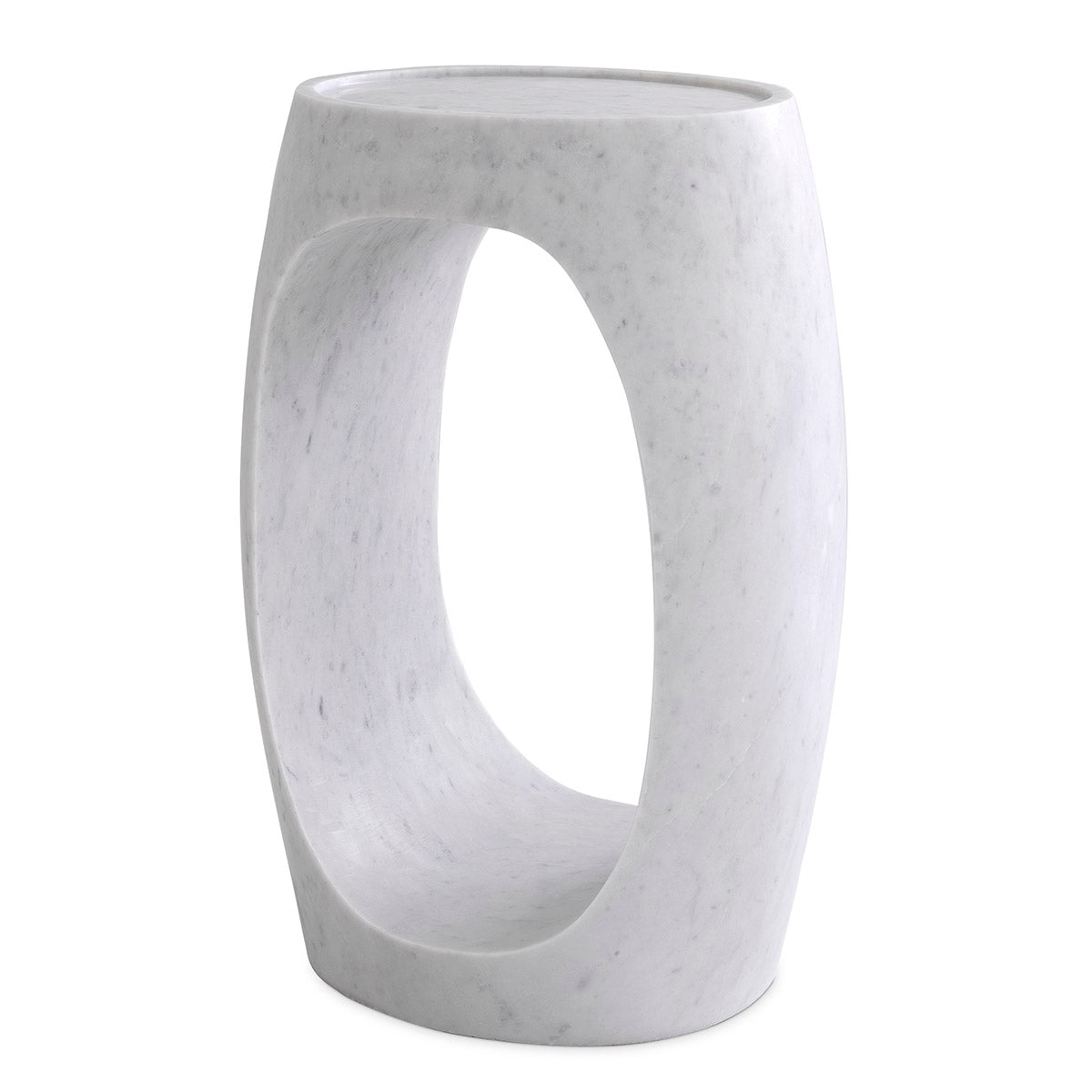 White Marble Side Table High Clipper | Eichholtzmh.com