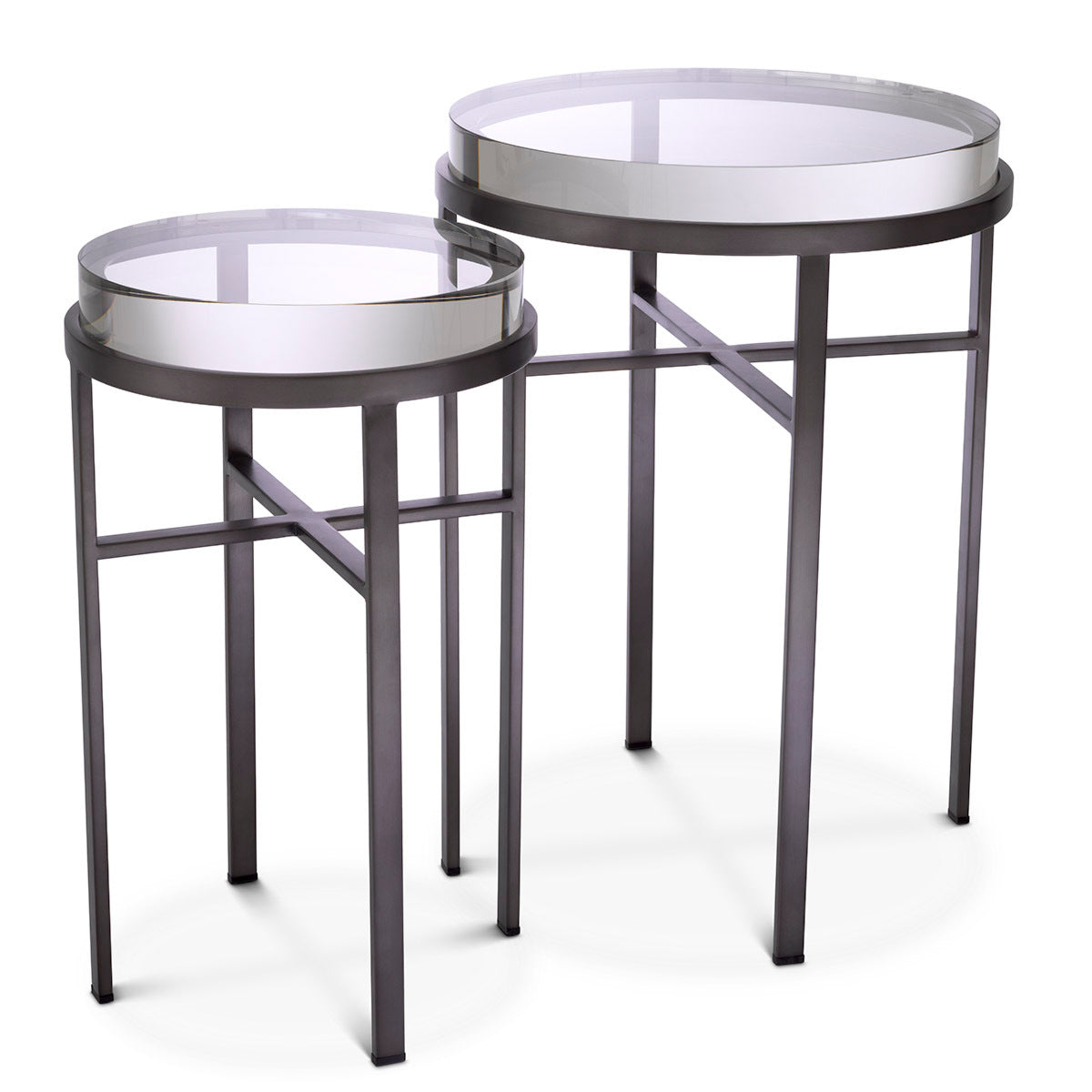Bronze Round Side Tables (2) Hoxton | Eichholtzmh.com