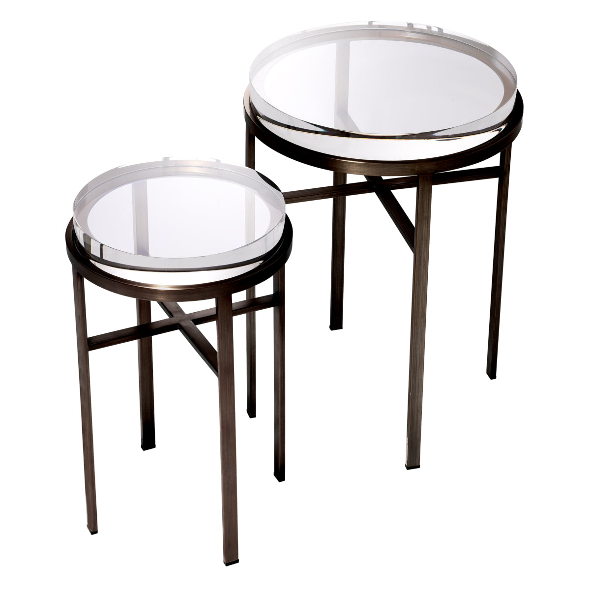 Bronze Round Side Tables (2) Hoxton | Eichholtzmh.com