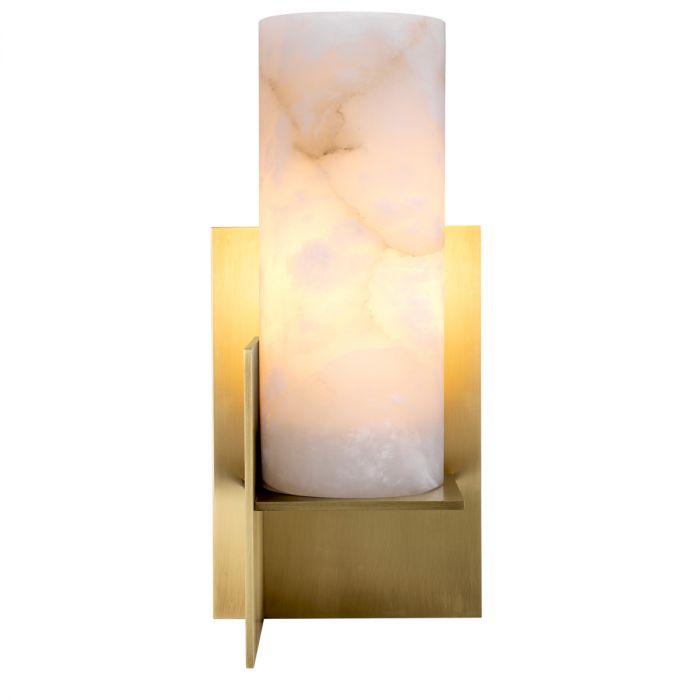 Table Lamp Frisco antique brass finish alabaster