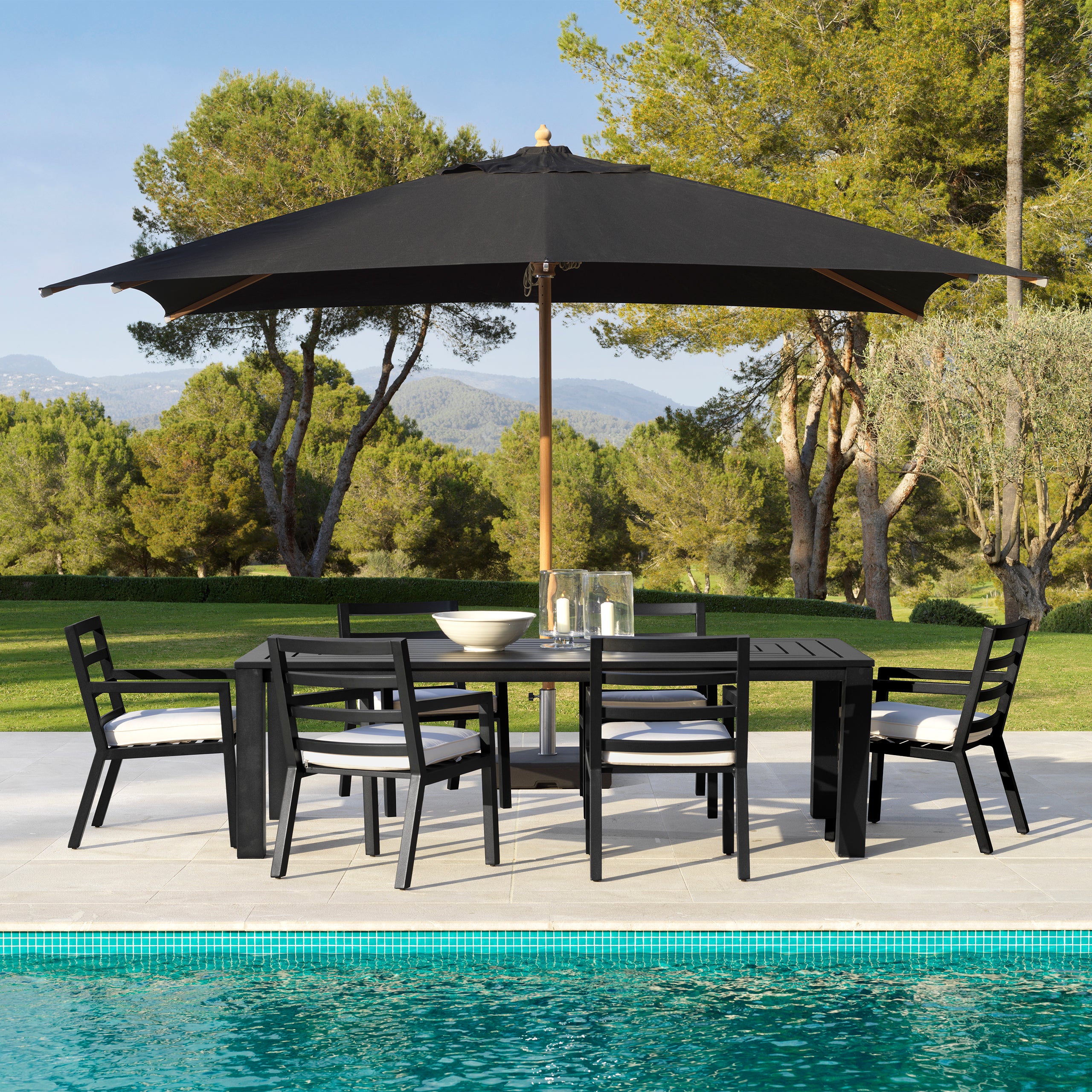 Black Outdoor Dining Table Vistamar