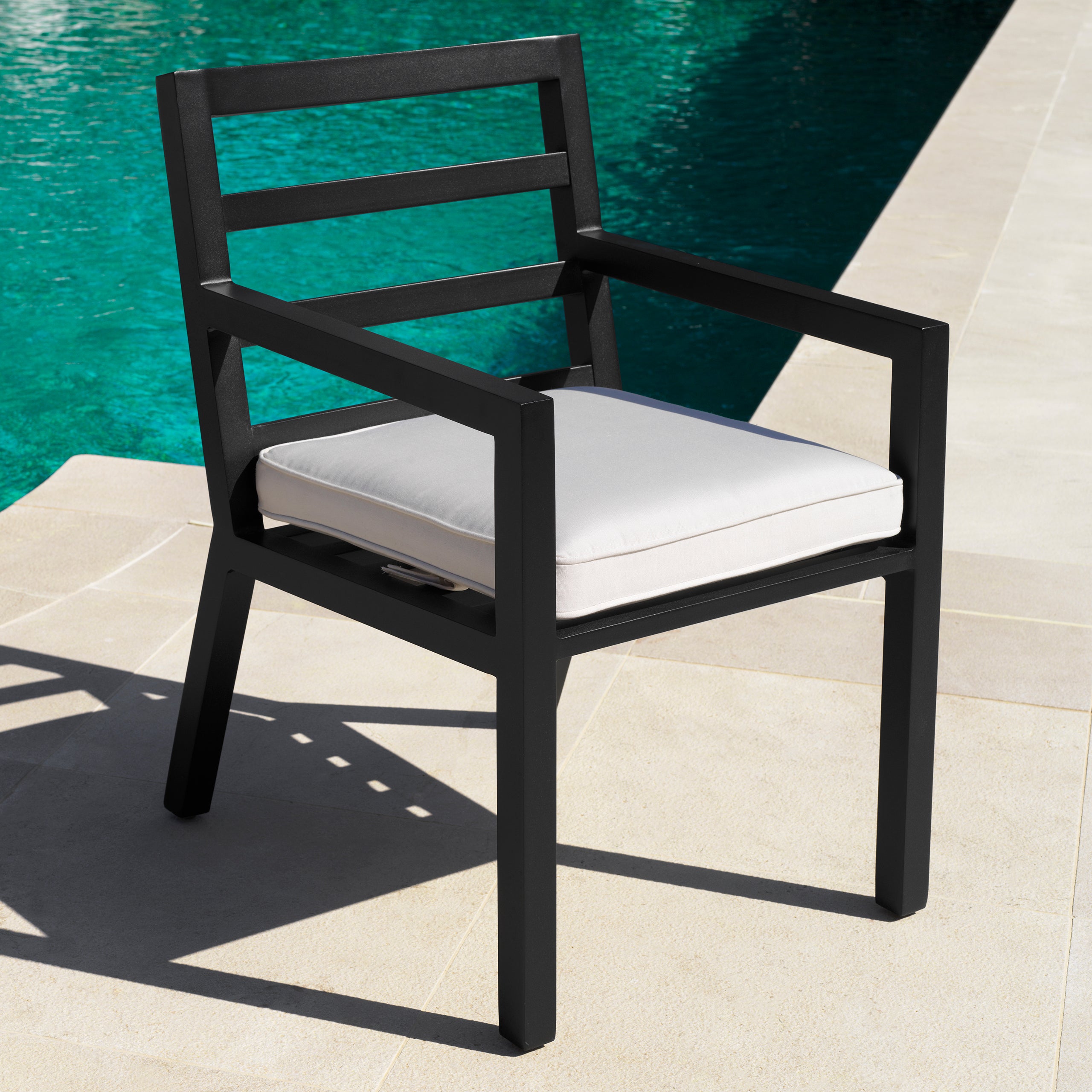 Black Outdoor Dining Chair Delta