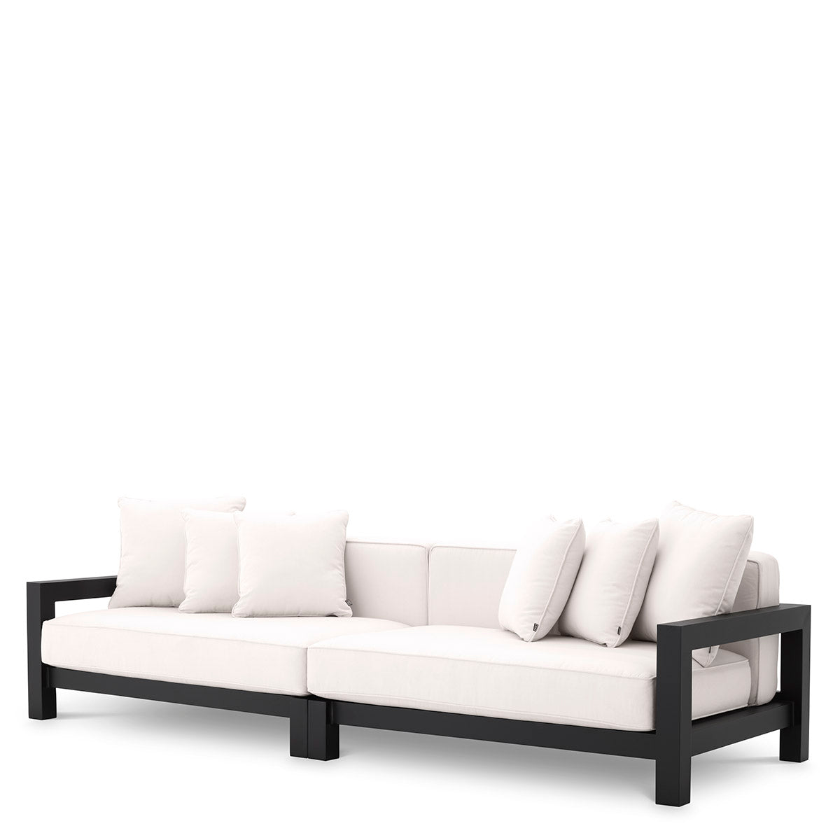 Black Metal Outdoor Sofa Cap-Antibes