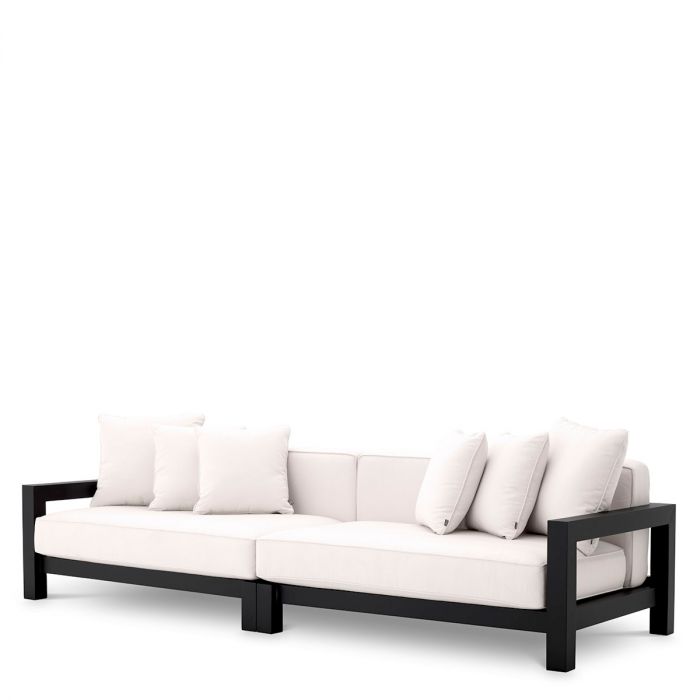 Outdoor Sofa Cap-Antibes black sunbrella canvas