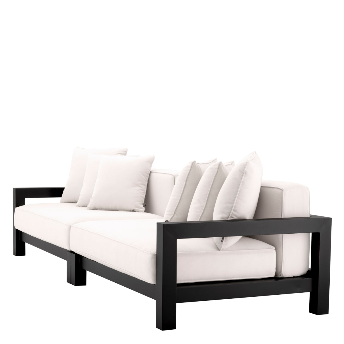 Black Metal Outdoor Sofa Cap-Antibes