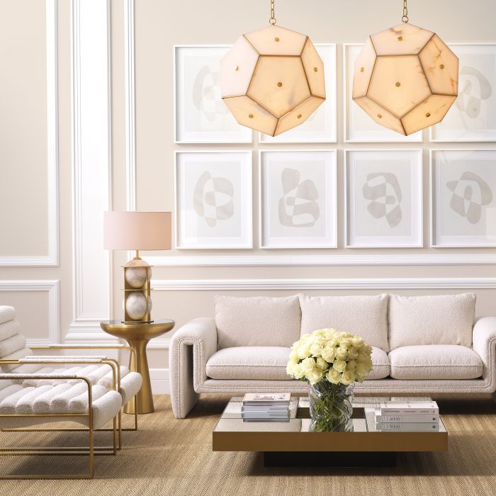 Table Lamp Eternity antique brass finish incl shade