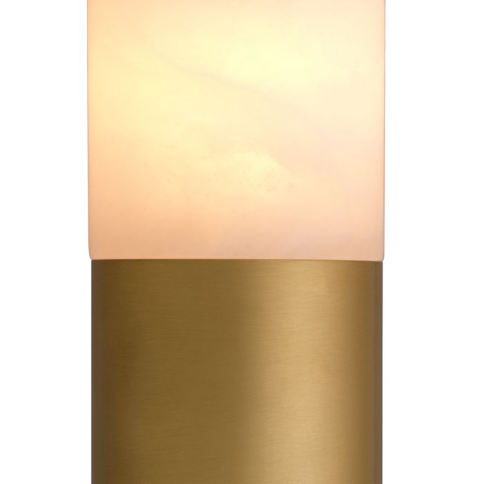Table Lamp Vaneta antique brass finish alabaster