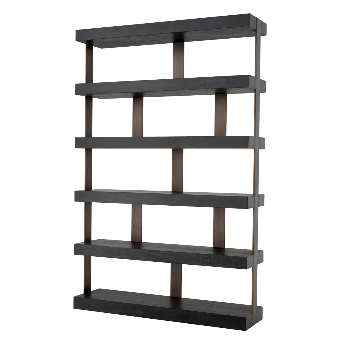 Bronze 5 Shelf Bookcase Dalmar | Eichholtzmh.com