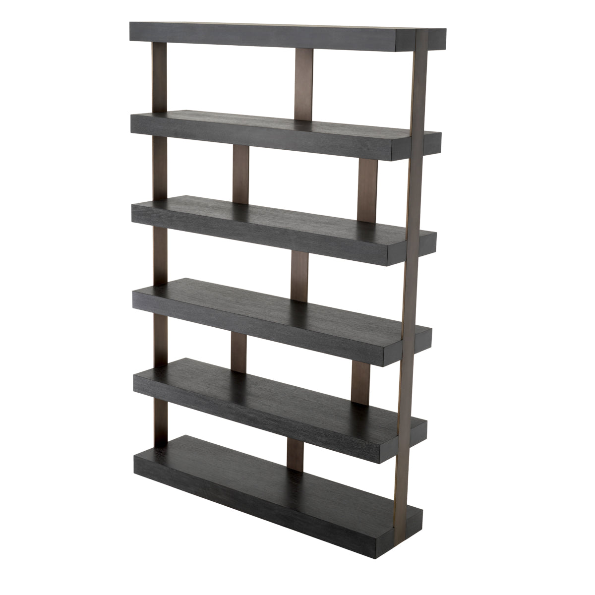 Bronze 5 Shelf Bookcase Dalmar | Eichholtzmh.com