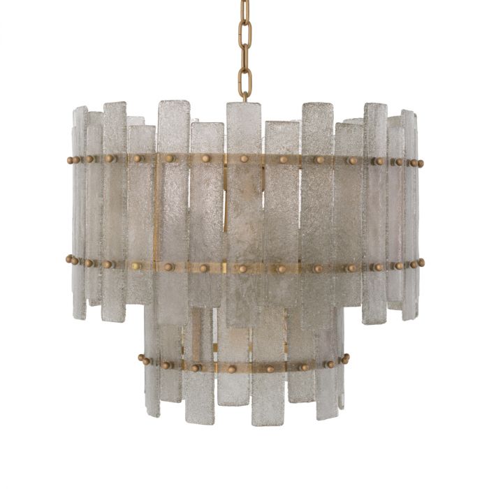 Chandelier Caprera antique brass finish