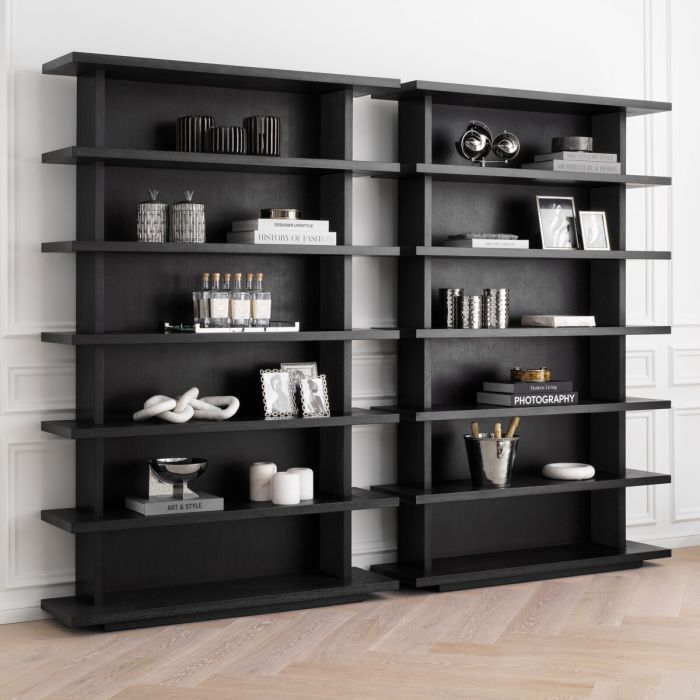 Cabinet Malibu charcoal grey oak veneer