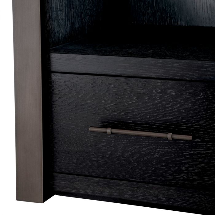 TV Cabinet Canova charcoal grey oak veneer