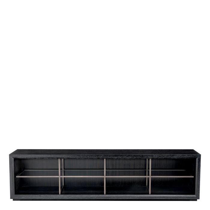 TV Cabinet Hennessey L charcoal grey oak veneer