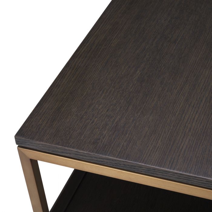 TV Cabinet Parker S mocha straight oak veneer