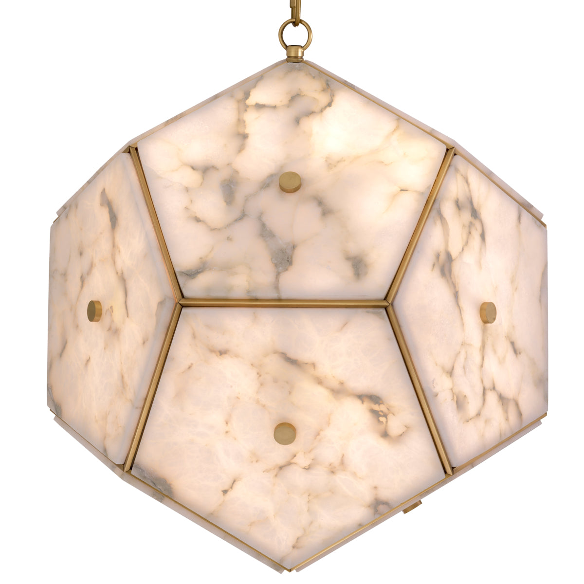 Pentagonal Alabaster Lantern Gallo | Eichholtzmh.com