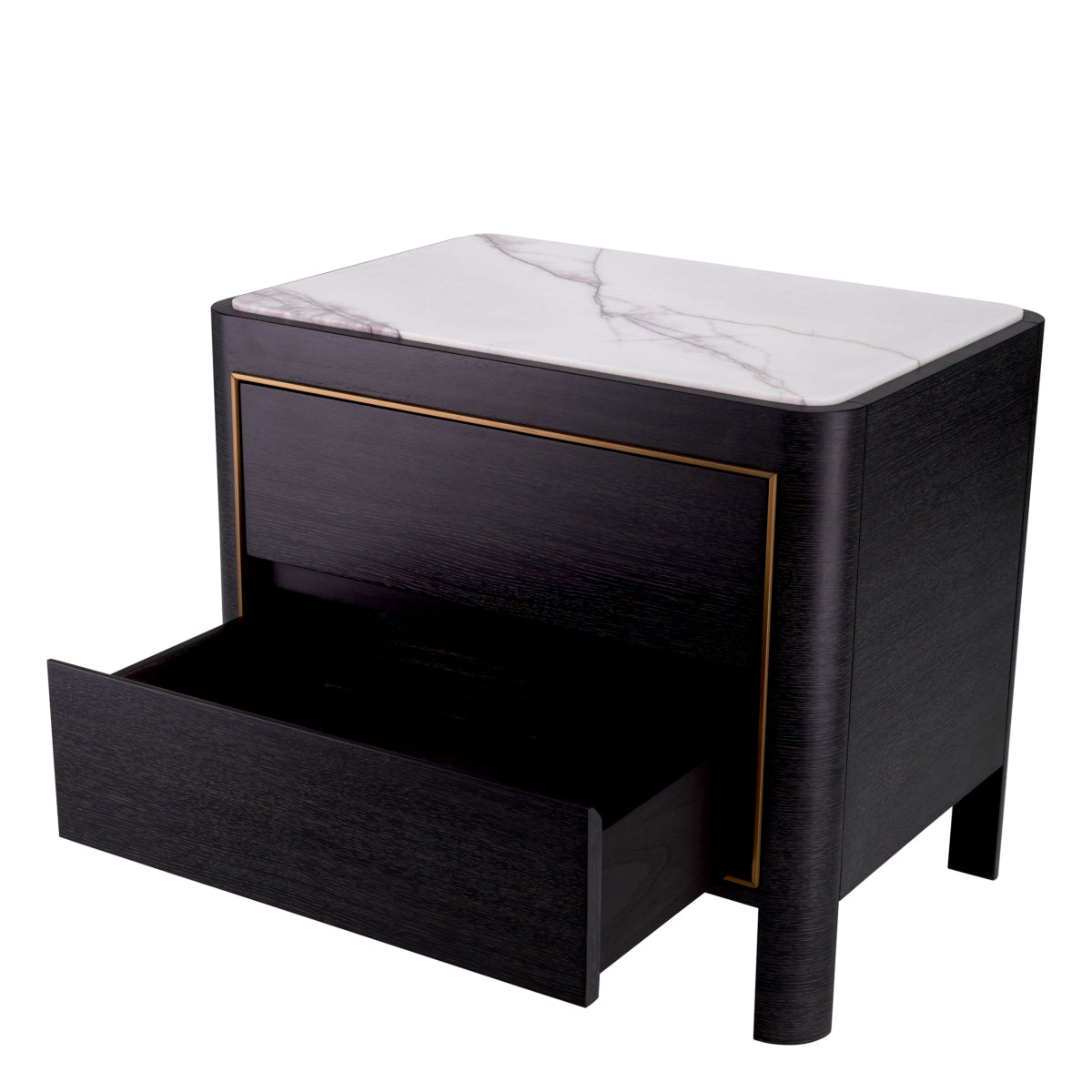 Charcoal Gray Bedside Table Corazon | Eichholtzmh.com