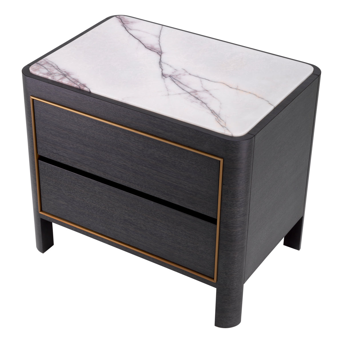 Charcoal Gray Bedside Table Corazon | Eichholtzmh.com