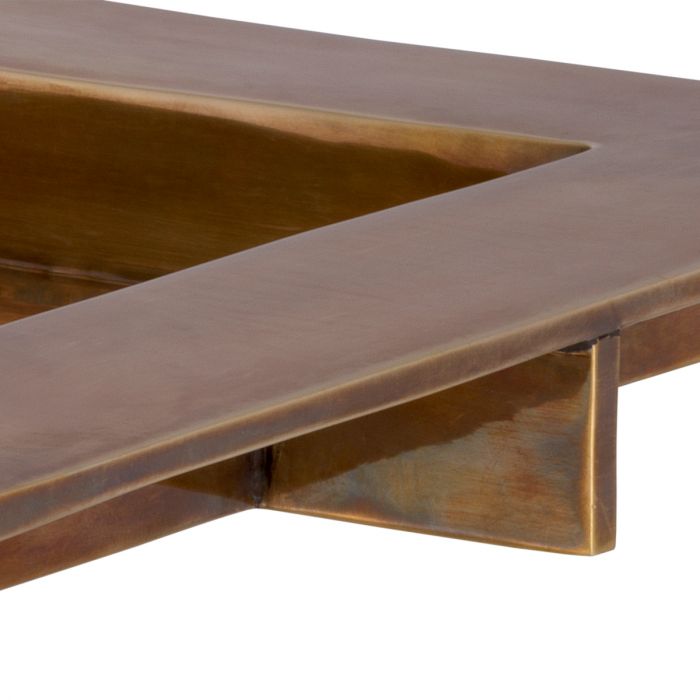 Tray Moro vintage brass finish