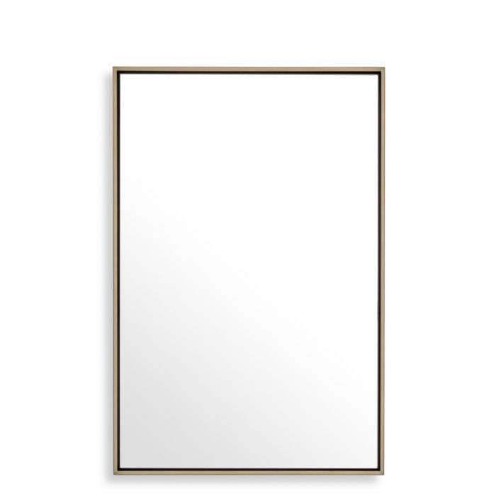 Mirror Redondo XS brushed brass finish