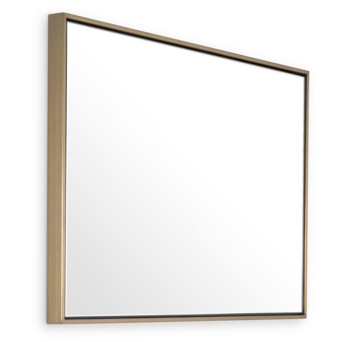 Mirror Redondo XS brushed brass finish