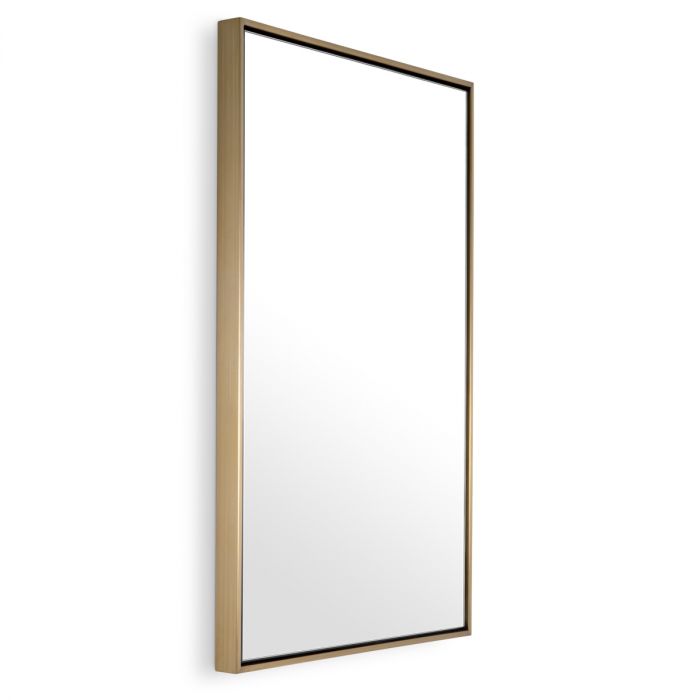 Mirror Redondo XS brushed brass finish