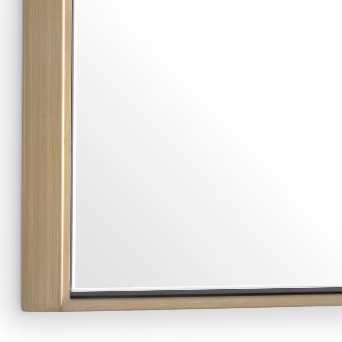 Mirror Redondo XS brushed brass finish