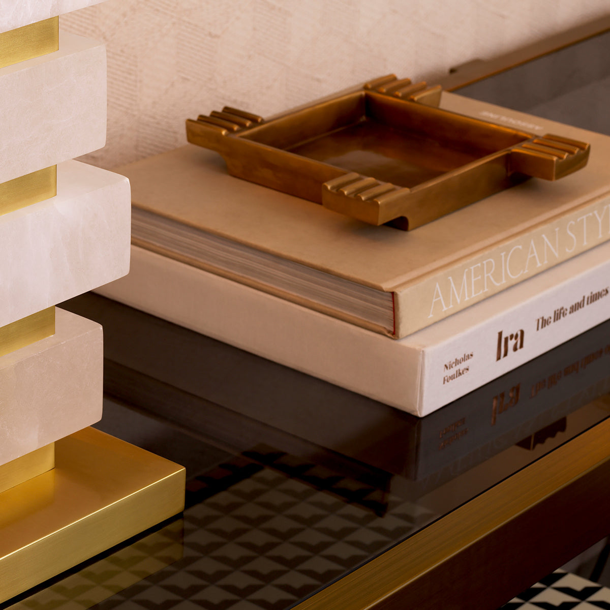 Vintage Brass Square Ashtray Mack | Eichholtzmh.com