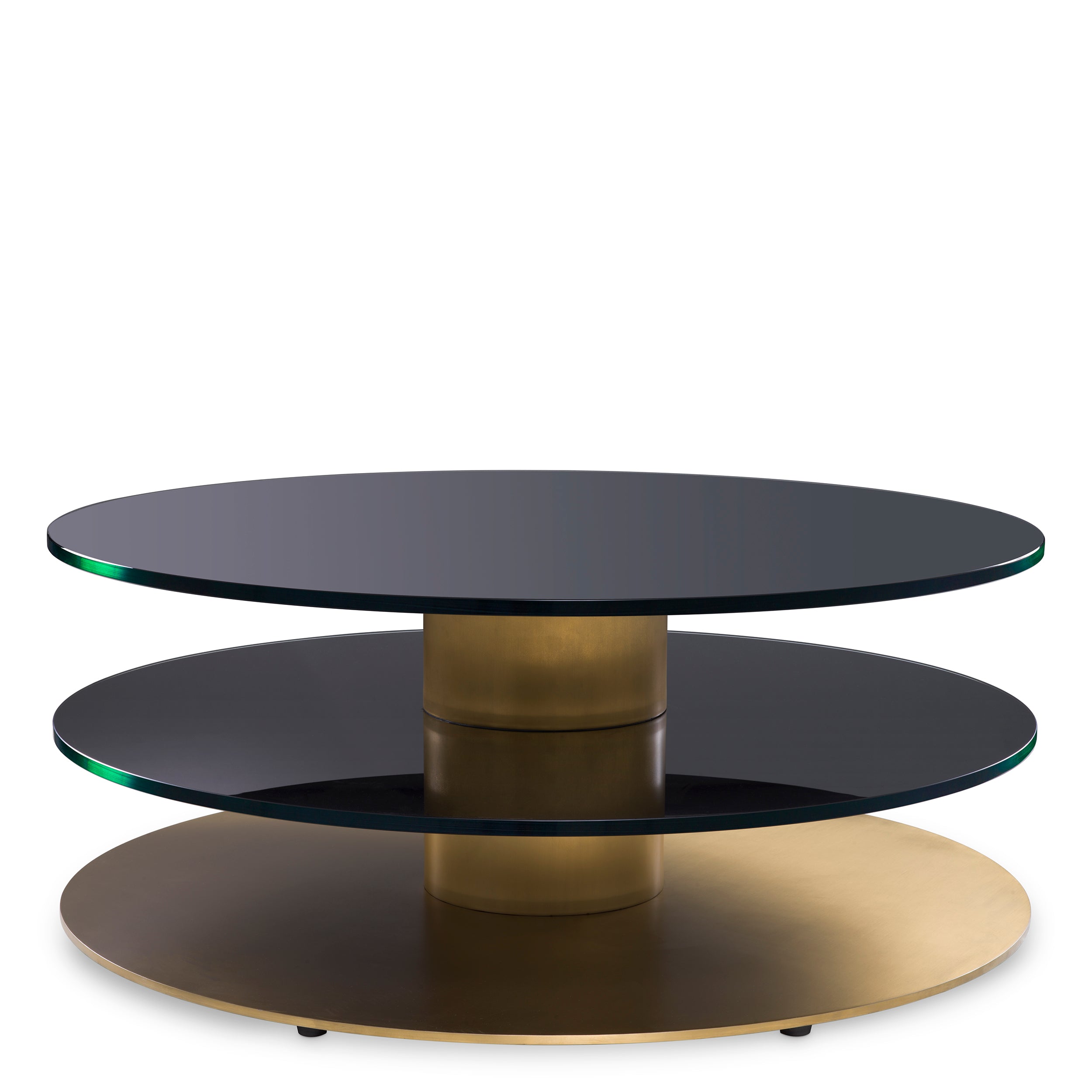 Black Glass Coffee Table Dorado | Eichholtzmh.com