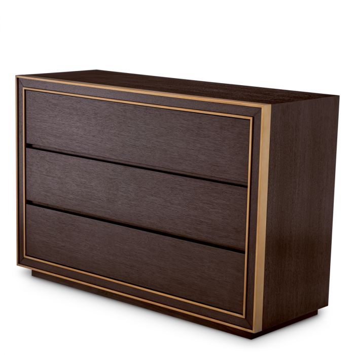 Drawer Dresser Camelot S brown oak veneer