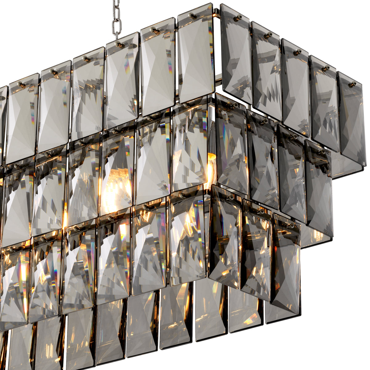 Crystal Rectangular Chandelier Amazone | Eichholtzmh.com