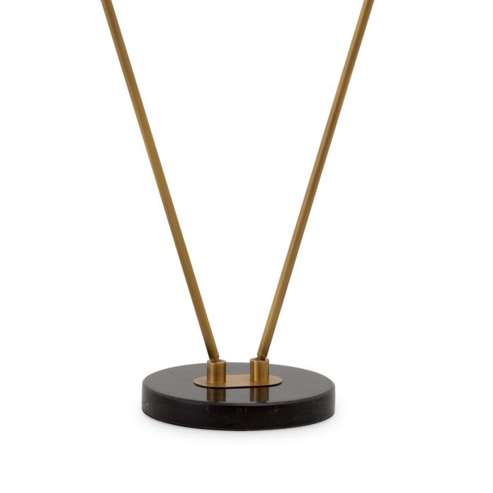 Floor Lamp Asta Double antique brass finish