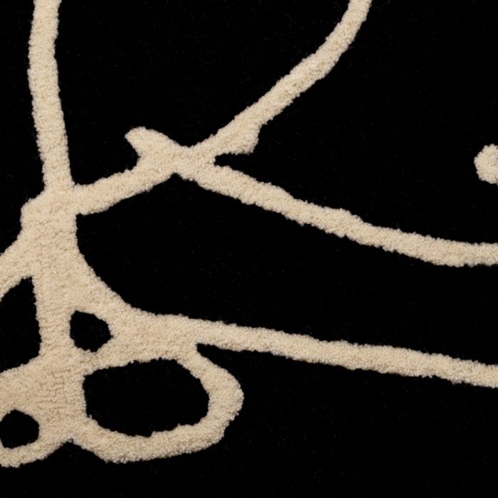 Rug Piccione black off-white 300 x 400 cm