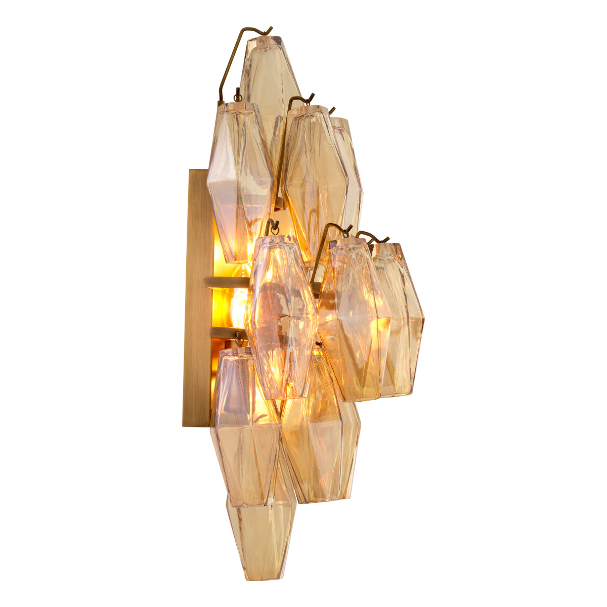 Diamond Amber Wall Lamp Benini | Eichholtzmh.com