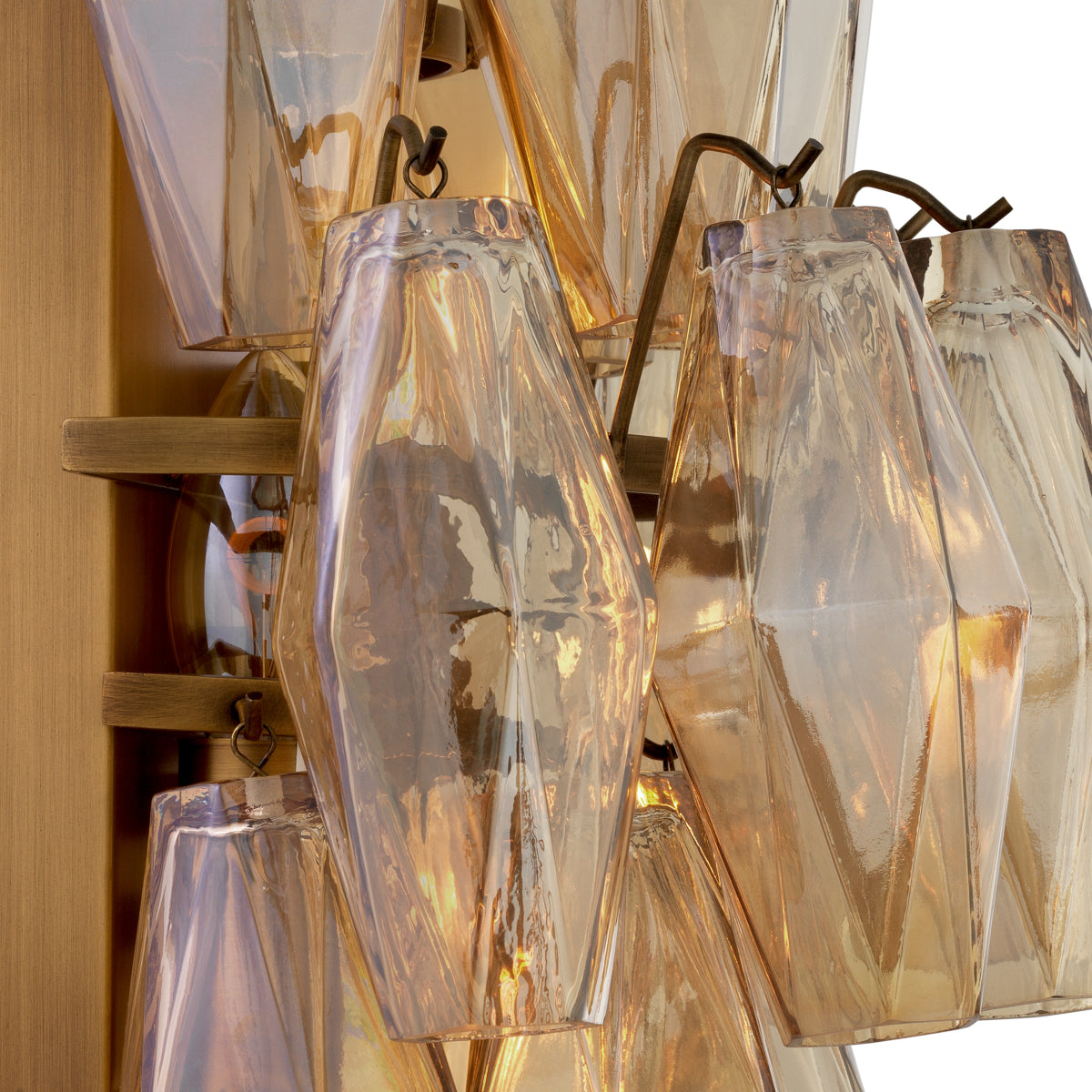 Diamond Amber Wall Lamp Benini | Eichholtzmh.com