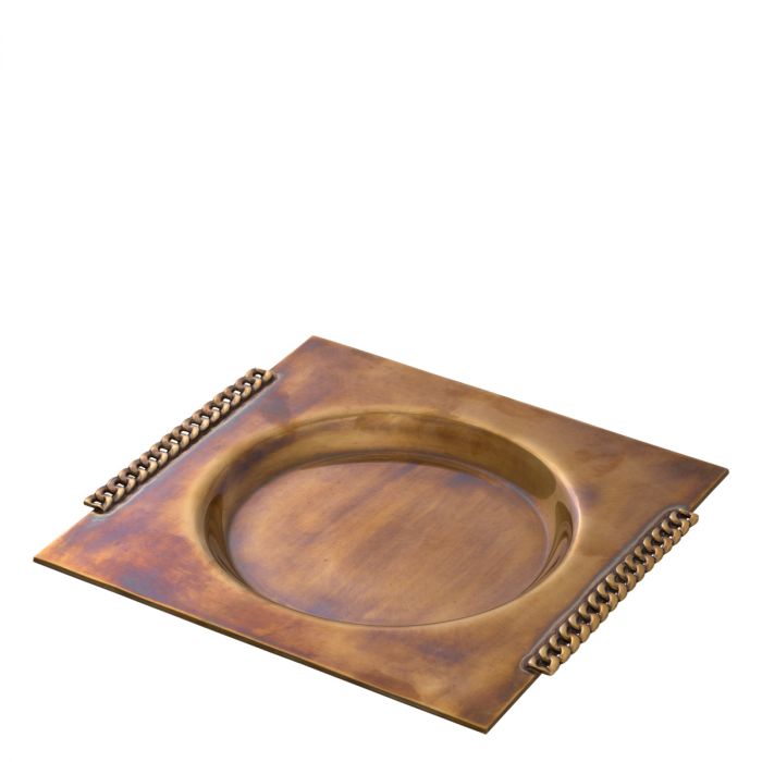 Tray Tamar vintage brass finish